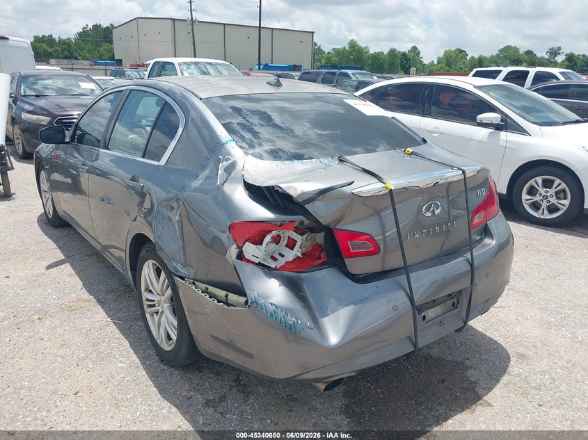 2013 Infiniti G37 VIN JN1CV6AP7DM723147 IAAI salvage auction — REAR END, Original (Texas), sold $475 on 2026-07-22 (photo 6)
