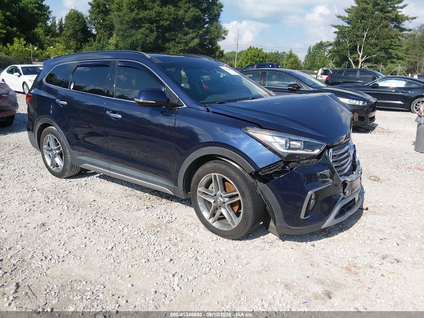 2017 Hyundai Santa fe VIN KM8SR4HF7HU251340 IAAI salvage auction — FRONT END, Salvage (Alabama), sold $2,150 on 2026-07-29 (photo 1)