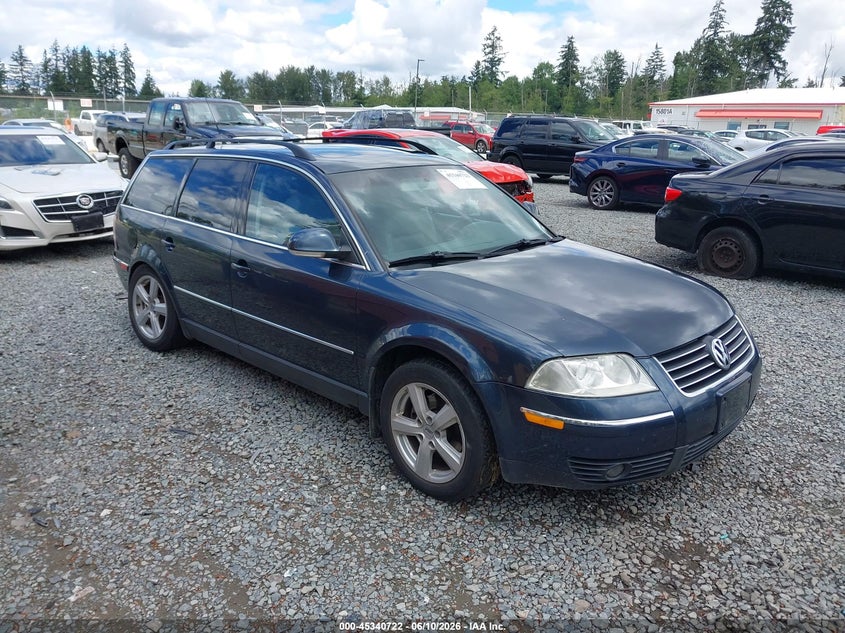 2005 Volkswagen Passat VIN WVWCE63B25E099638 IAAI salvage auction — LEFT SIDE, Bill Of Sale (Washington), sold $325 on 2026-07-08 (photo 1)
