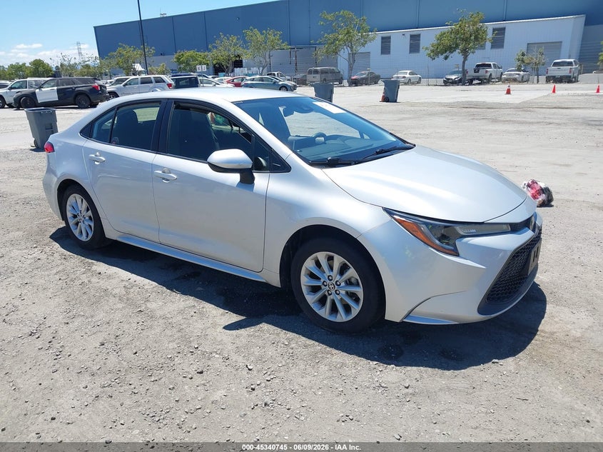 2020 Toyota Corolla VIN JTDVPRAE1LJ092119 IAAI salvage auction — LEFT FRONT, Salvage (California), sold $7,100 on 2026-07-13 (photo 1)