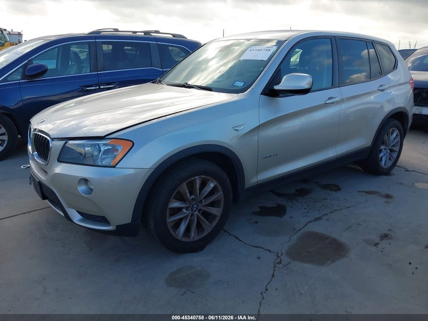 2013 BMW X3 VIN 5UXWX9C56D0A14378 IAAI salvage auction — NORMAL WEAR, Original (Texas), sold $400 on 2026-07-14 (photo 2)