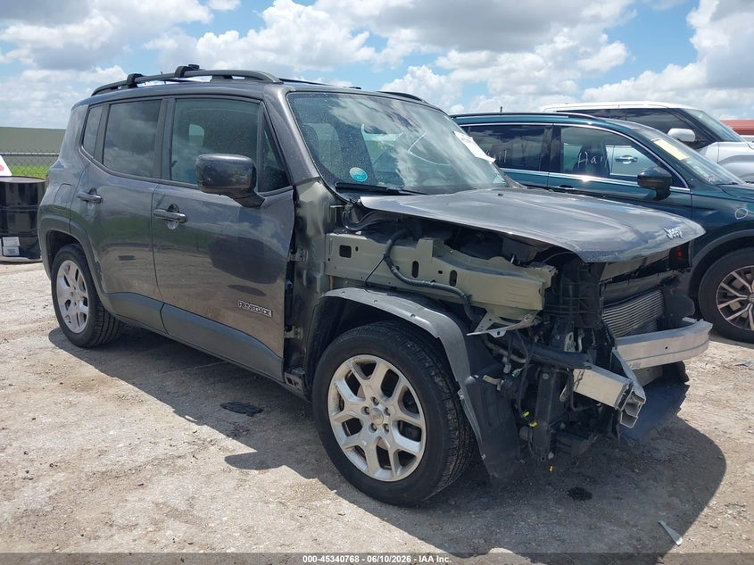 2017 Jeep Renegade VIN ZACCJABB7HPF86863 IAAI salvage auction — FRONT END, Salvage (Texas), sold $1,725 on 2026-07-13 (photo 1)