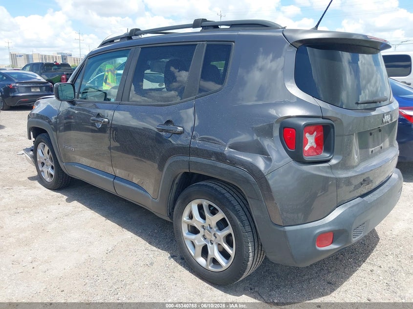 2017 Jeep Renegade VIN ZACCJABB7HPF86863 IAAI salvage auction — FRONT END, Salvage (Texas), sold $1,725 on 2026-07-13 (photo 3)