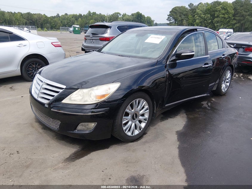 2009 Hyundai Genesis VIN KMHGC46E59U026790 IAAI salvage auction — REAR END, Salvage (North Carolina), sold $625 on 2026-07-22 (photo 2)