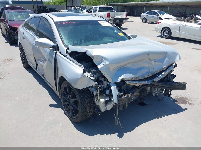 2012 Hyundai Sonata VIN 5NPEC4AB0CH321788 IAAI salvage auction — FRONT END, Salvage (Texas), sold $300 on 2026-07-15 (photo 1)
