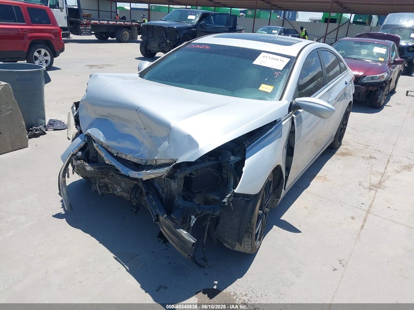 2012 Hyundai Sonata VIN 5NPEC4AB0CH321788 IAAI salvage auction — FRONT END, Salvage (Texas), sold $300 on 2026-07-15 (photo 2)