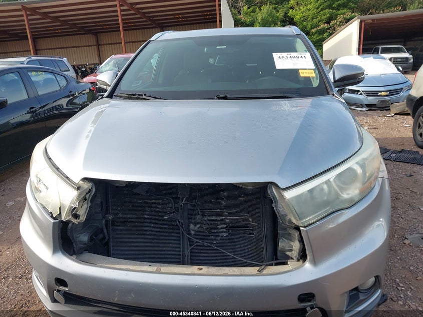 2015 Toyota Highlander VIN 5TDKKRFH5FS106163 IAAI salvage auction — FRONT END, Salvage (Alabama), sold $7,175 on 2026-07-08 (photo 6)