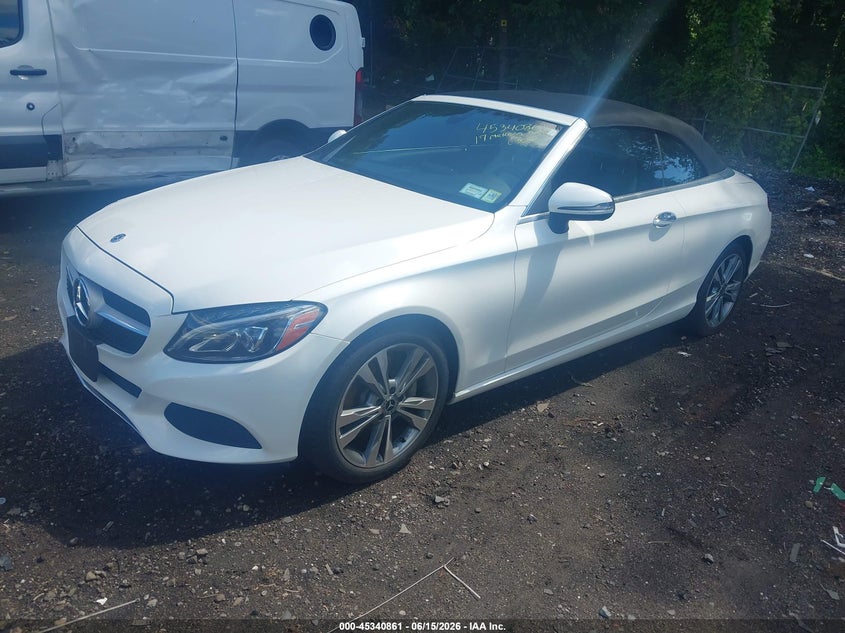 2017 Mercedes-benz C-klasse VIN WDDWK4KB6HF566382 IAAI salvage auction — REAR END, Salvage Title, sold $8,750 on 2026-07-28 (photo 2)
