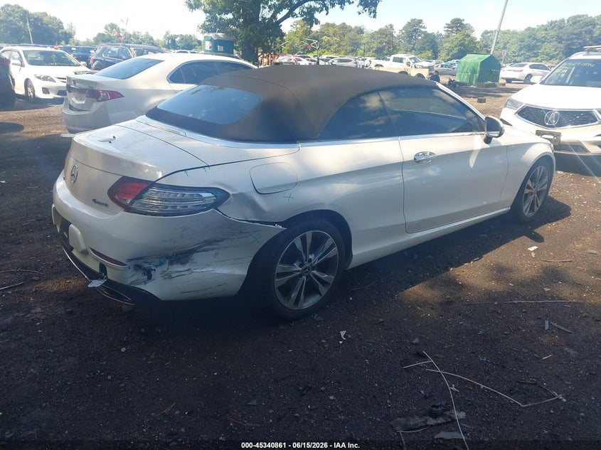 2017 Mercedes-benz C-klasse VIN WDDWK4KB6HF566382 IAAI salvage auction — REAR END, Salvage Title, sold $8,750 on 2026-07-28 (photo 4)