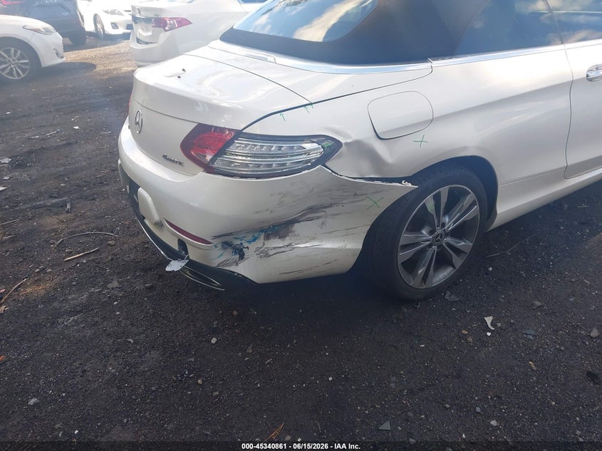 2017 Mercedes-benz C-klasse VIN WDDWK4KB6HF566382 IAAI salvage auction — REAR END, Salvage Title, sold $8,750 on 2026-07-28 (photo 6)