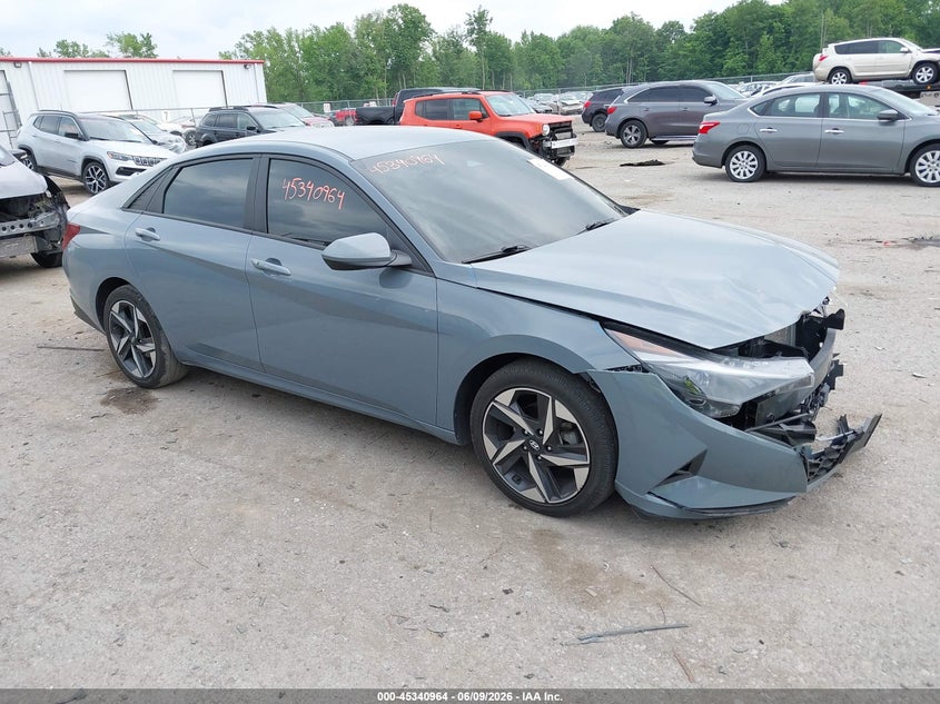 2023 Hyundai Elantra VIN KMHLS4AG0PU441782 IAAI salvage auction — FRONT END, Salvage Title, sold $5,100 on 2026-07-31 (photo 1)