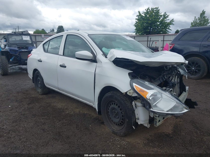 2019 Nissan Versa VIN 3N1CN7AP7KL838179 IAAI salvage auction — FRONT END, Bill Of Sale (Washington), sold $950 on 2026-09-01 (photo 1)