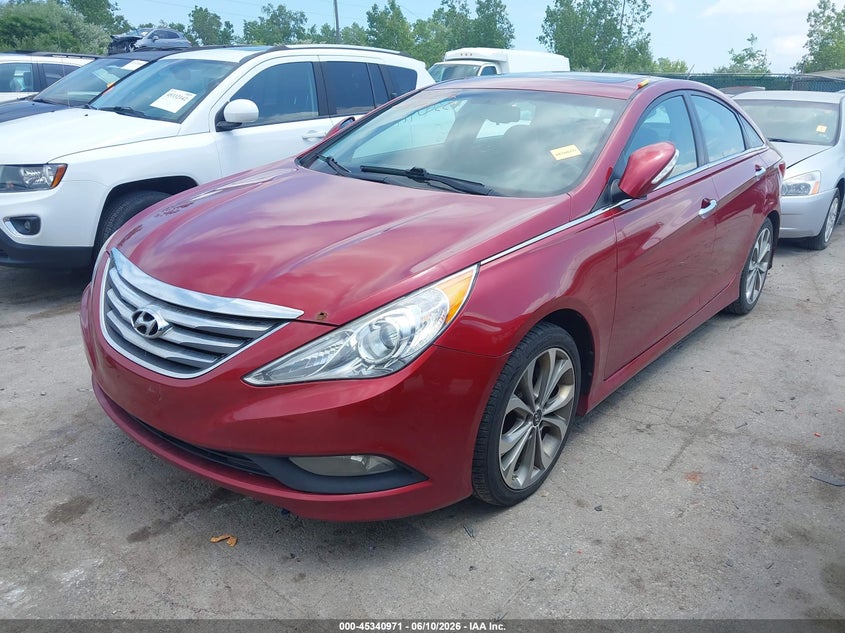 2014 Hyundai Sonata VIN 5NPEC4AC6EH834359 IAAI salvage auction — NORMAL WEAR, Salvage Title, sold $875 on 2026-07-07 (photo 2)