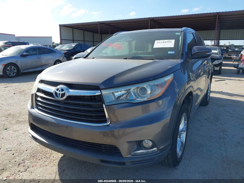 2016 Toyota Highlander VIN 5TDYKRFH8GS146667 IAAI salvage auction — RIGHT SIDE, Salvage (Texas), sold $7,150 on 2026-07-28 (photo 2)