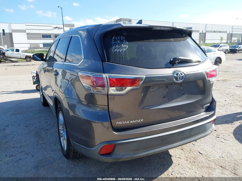 2016 Toyota Highlander VIN 5TDYKRFH8GS146667 IAAI salvage auction — RIGHT SIDE, Salvage (Texas), sold $7,150 on 2026-07-28 (photo 3)