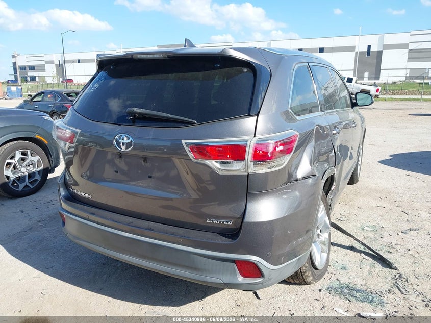 2016 Toyota Highlander VIN 5TDYKRFH8GS146667 IAAI salvage auction — RIGHT SIDE, Salvage (Texas), sold $7,150 on 2026-07-28 (photo 4)