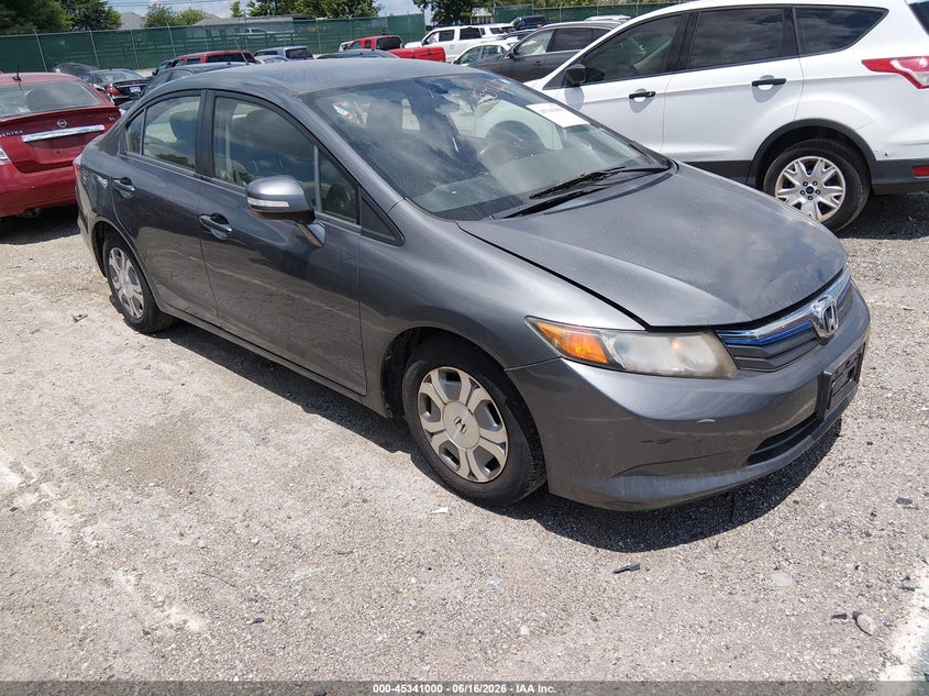 2012 Honda Civic VIN JHMFB4F36CS002517 IAAI salvage auction — NORMAL WEAR, Original (Kentucky), sold $775 on 2026-07-29 (photo 1)