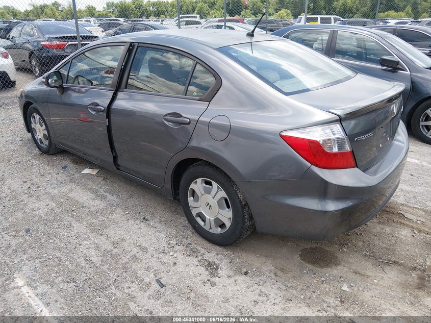 2012 Honda Civic VIN JHMFB4F36CS002517 IAAI salvage auction — NORMAL WEAR, Original (Kentucky), sold $775 on 2026-07-29 (photo 3)