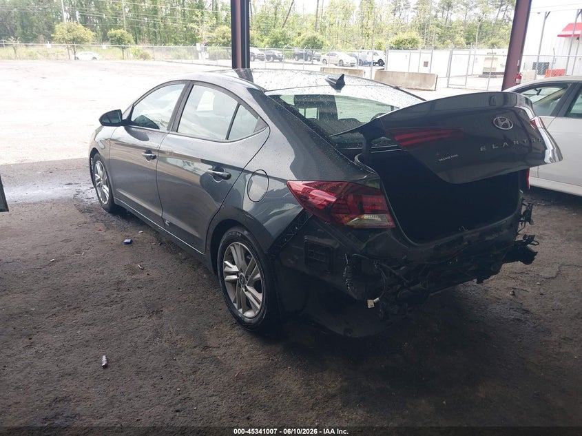 2020 Hyundai Elantra VIN 5NPD84LFXLH555059 IAAI salvage auction — REAR END, Rebuildable (Florida), sold $1,625 on 2026-07-22 (photo 3)