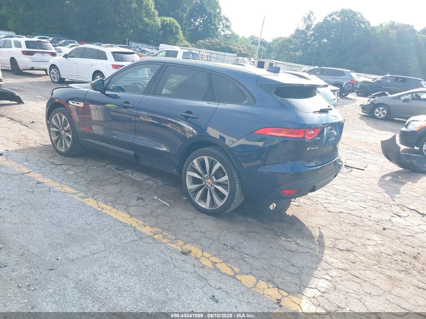 2018 Jaguar F-pace VIN SADCL2FX2JA295042 IAAI salvage auction — FRONT END, Salvage Title, sold $4,400 on 2026-09-10 (photo 3)