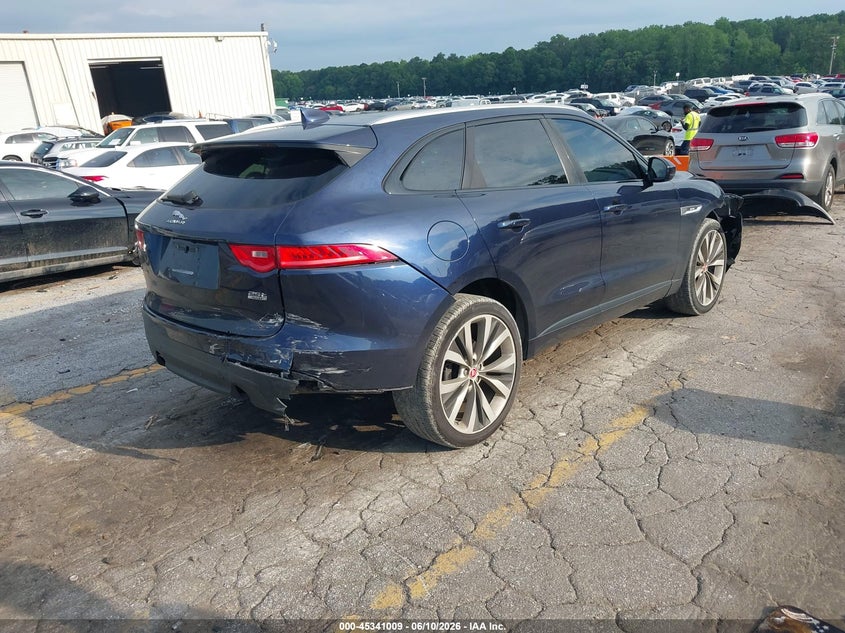 2018 Jaguar F-pace VIN SADCL2FX2JA295042 IAAI salvage auction — FRONT END, Salvage Title, sold $4,400 on 2026-09-10 (photo 4)