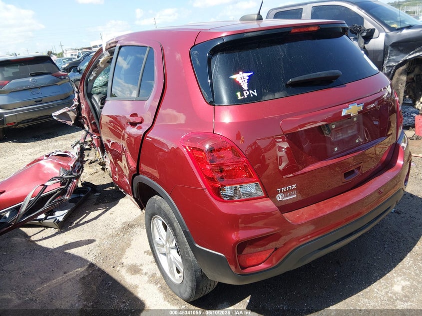 2021 Chevrolet Trax VIN KL7CJKSB4MB323298 IAAI salvage auction — LEFT SIDE, Salvage (Oklahoma), sold $450 on 2026-07-21 (photo 3)