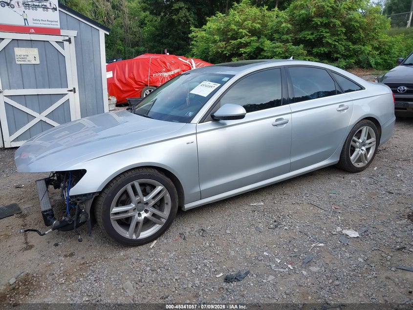 2014 Audi A6 VIN WAUHMAFC9EN080825 IAAI salvage auction — FRONT END, Salvage (Pennsylvania), sold $2,250 on 2026-07-28 (photo 2)
