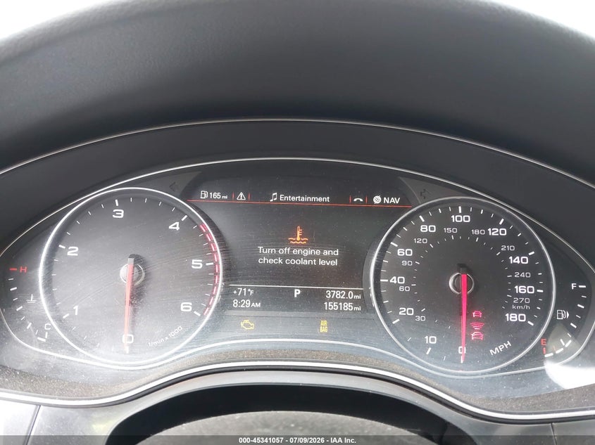 2014 Audi A6 VIN WAUHMAFC9EN080825 IAAI salvage auction — FRONT END, Salvage (Pennsylvania), sold $2,250 on 2026-07-28 (photo 7)