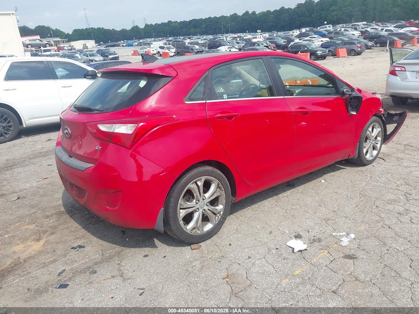2013 Hyundai Elantra VIN KMHD35LE6DU104645 IAAI salvage auction — RIGHT SIDE, Salvage (Georgia), sold $475 on 2026-07-15 (photo 4)