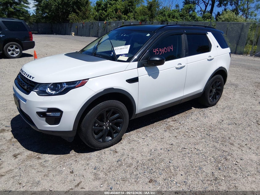 2017 Land rover Discovery sport VIN SALCR2BG4HH654482 IAAI salvage auction — NORMAL WEAR, Clear (New Jersey), sold $3,800 on 2026-07-07 (photo 2)