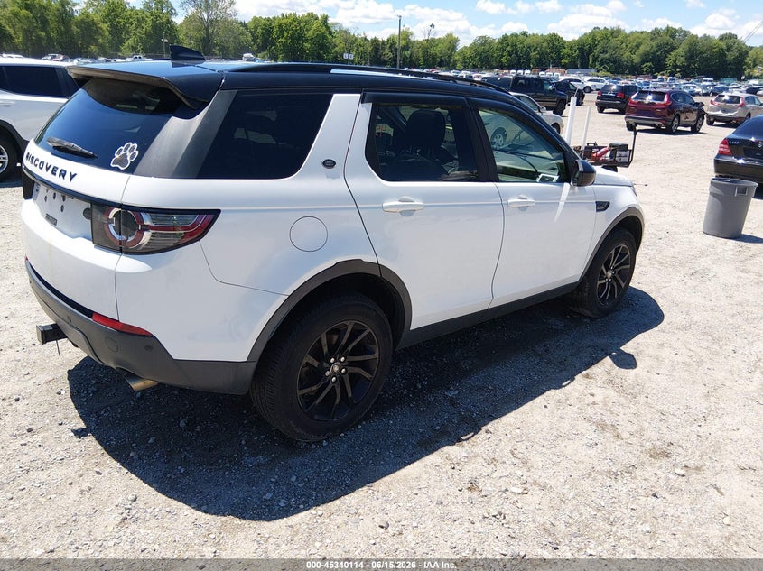 2017 Land rover Discovery sport VIN SALCR2BG4HH654482 IAAI salvage auction — NORMAL WEAR, Clear (New Jersey), sold $3,800 on 2026-07-07 (photo 4)