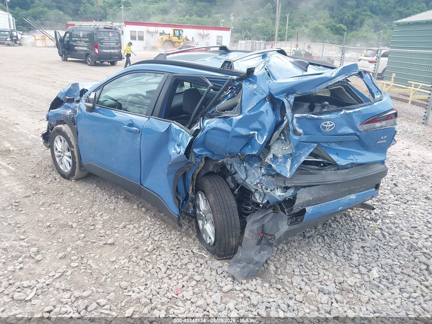 2026 Toyota Corolla cross VIN 7MUBAABG4TV167765 IAAI salvage auction — FRONT & REAR, Salvage (Pennsylvania), sold $2,800 on 2026-07-14 (photo 3)