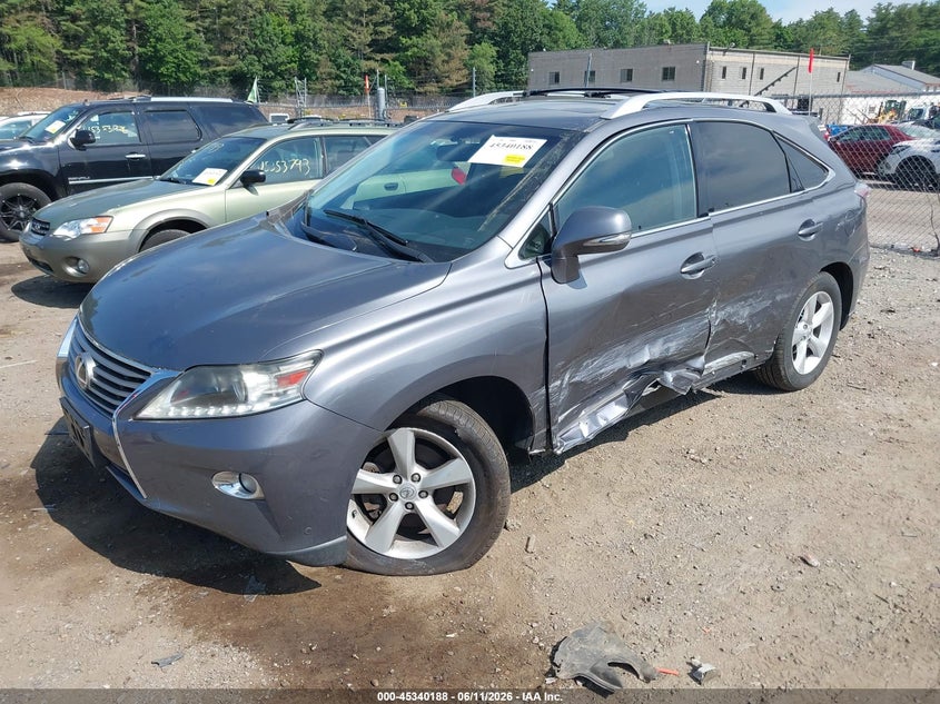 2013 Lexus Rx VIN JTJZK1BA6D2414954 IAAI salvage auction — SIDE, Salvage (Massachusetts), sold $5,300 on 2026-07-31 (photo 2)