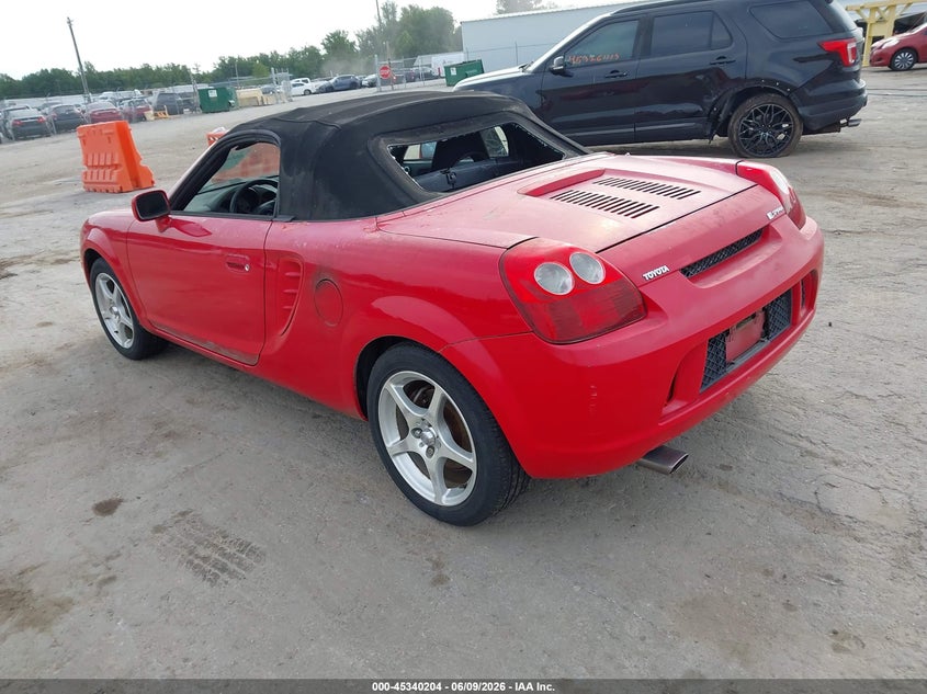 2003 Toyota Mr2 VIN JTDFR320530061184 IAAI salvage auction — NORMAL WEAR, Clear (Virginia), sold $550 on 2026-07-24 (photo 3)