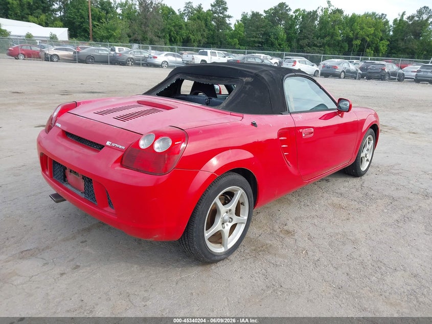 2003 Toyota Mr2 VIN JTDFR320530061184 IAAI salvage auction — NORMAL WEAR, Clear (Virginia), sold $550 on 2026-07-24 (photo 4)