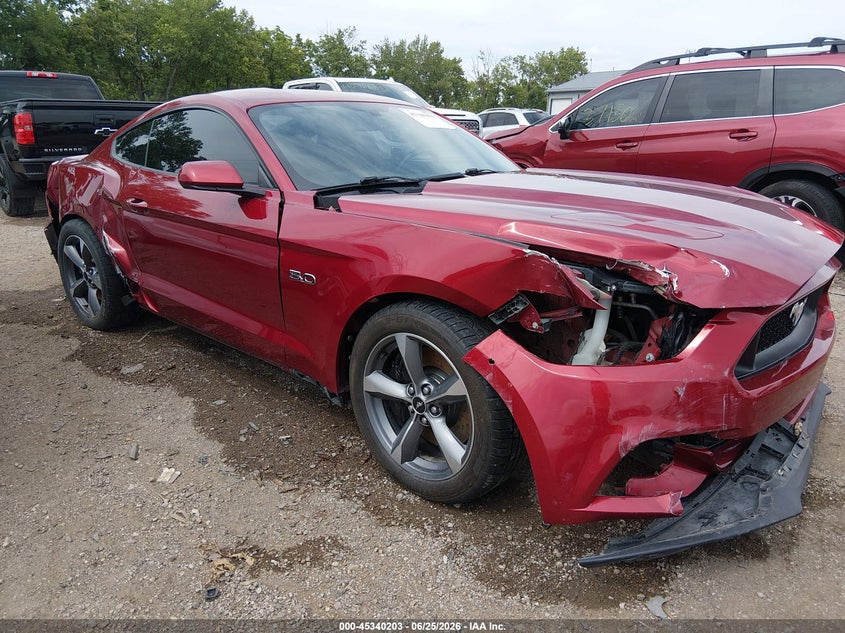 2015 Ford Mustang VIN 1FA6P8CF7F5435894 IAAI salvage auction — SIDE, Clear (Indiana), sold $6,100 on 2026-07-24 (photo 1)