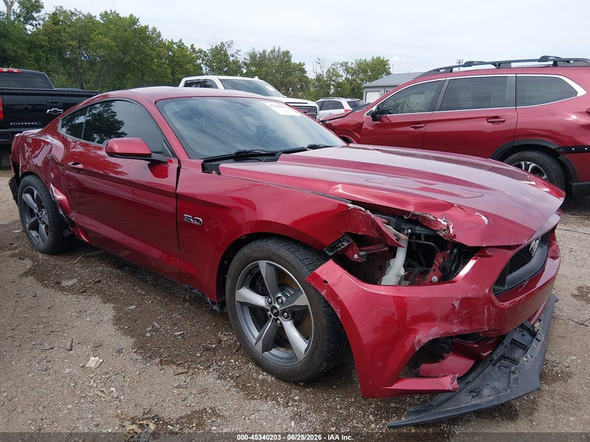 2015 Ford Mustang VIN 1FA6P8CF7F5435894 IAAI salvage auction — SIDE, Clear (Indiana), sold $6,100 on 2026-07-24 (photo 6)