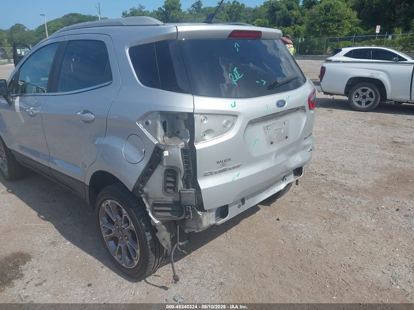 2019 Ford Ecosport VIN MAJ6S3KL9KC293904 IAAI salvage auction — FRONT & REAR, Rebuildable (Florida), sold $1,000 on 2026-07-30 (photo 6)