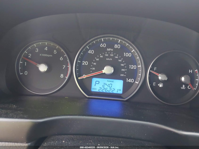 2011 Hyundai Santa fe VIN 5XYZHDAG9BG029528 IAAI salvage auction — FRONT END, Salvage (North Carolina), sold $725 on 2026-07-20 (photo 7)