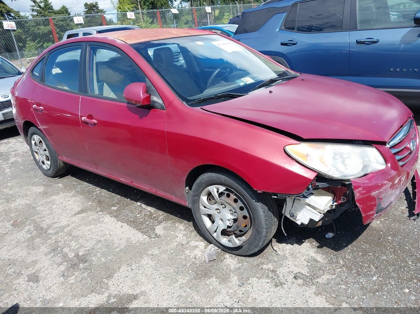 2010 Hyundai Elantra VIN KMHDU4AD7AU130491 IAAI salvage auction — NORMAL WEAR, Clear (Florida), sold $375 on 2026-07-15 (photo 1)