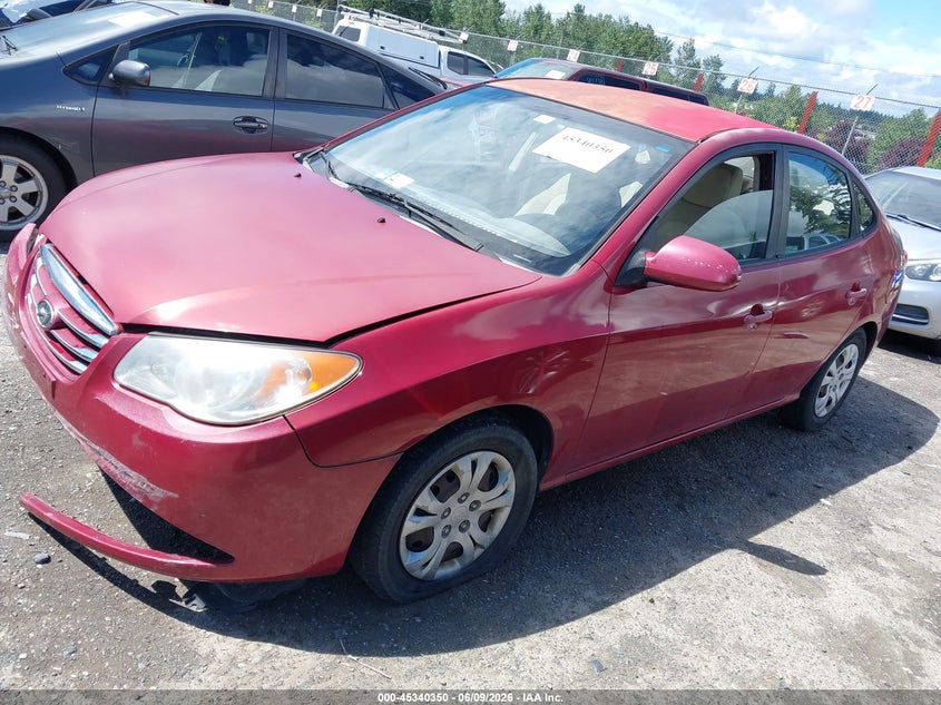 2010 Hyundai Elantra VIN KMHDU4AD7AU130491 IAAI salvage auction — NORMAL WEAR, Clear (Florida), sold $375 on 2026-07-15 (photo 2)