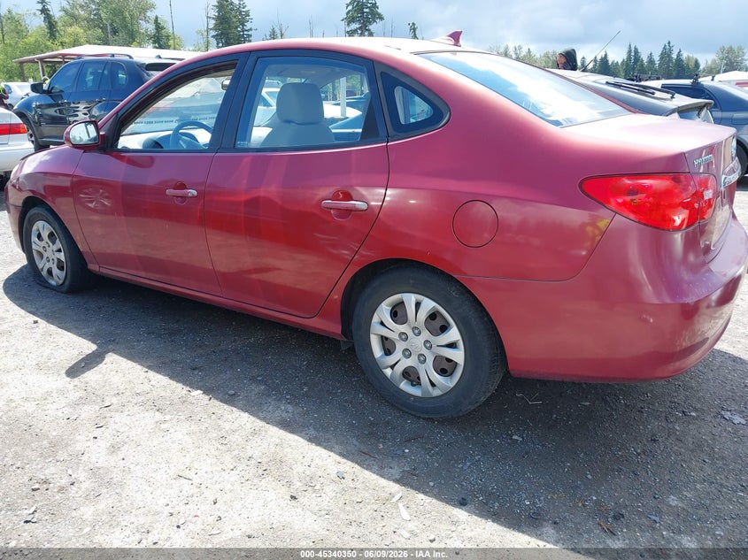 2010 Hyundai Elantra VIN KMHDU4AD7AU130491 IAAI salvage auction — NORMAL WEAR, Clear (Florida), sold $375 on 2026-07-15 (photo 3)