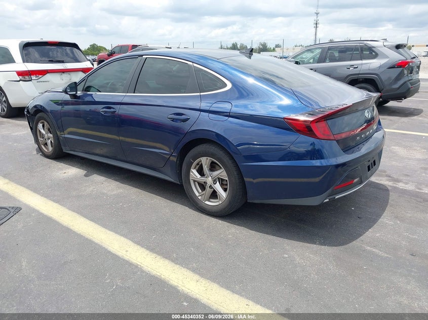 2021 Hyundai Sonata VIN 5NPEG4JA2MH126871 IAAI salvage auction — FRONT END, Certificate Of Destruction (Florida), sold $3,500 on 2026-07-24 (photo 3)