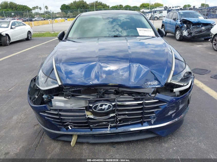2021 Hyundai Sonata VIN 5NPEG4JA2MH126871 IAAI salvage auction — FRONT END, Certificate Of Destruction (Florida), sold $3,500 on 2026-07-24 (photo 6)