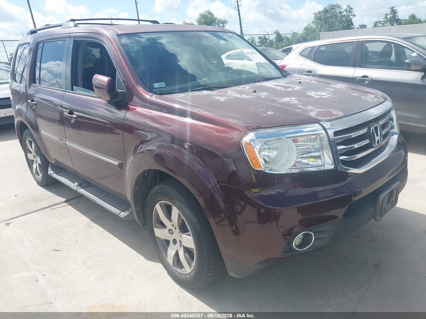 2014 Honda Pilot VIN 5FNYF3H90EB009571 IAAI salvage auction — HAIL, Original (Texas), sold $1,200 on 2026-07-09 (photo 1)