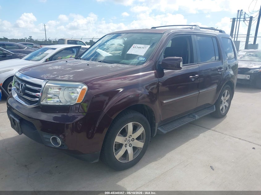 2014 Honda Pilot VIN 5FNYF3H90EB009571 IAAI salvage auction — HAIL, Original (Texas), sold $1,200 on 2026-07-09 (photo 2)