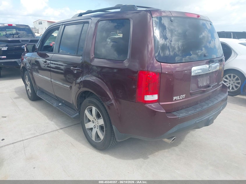 2014 Honda Pilot VIN 5FNYF3H90EB009571 IAAI salvage auction — HAIL, Original (Texas), sold $1,200 on 2026-07-09 (photo 3)