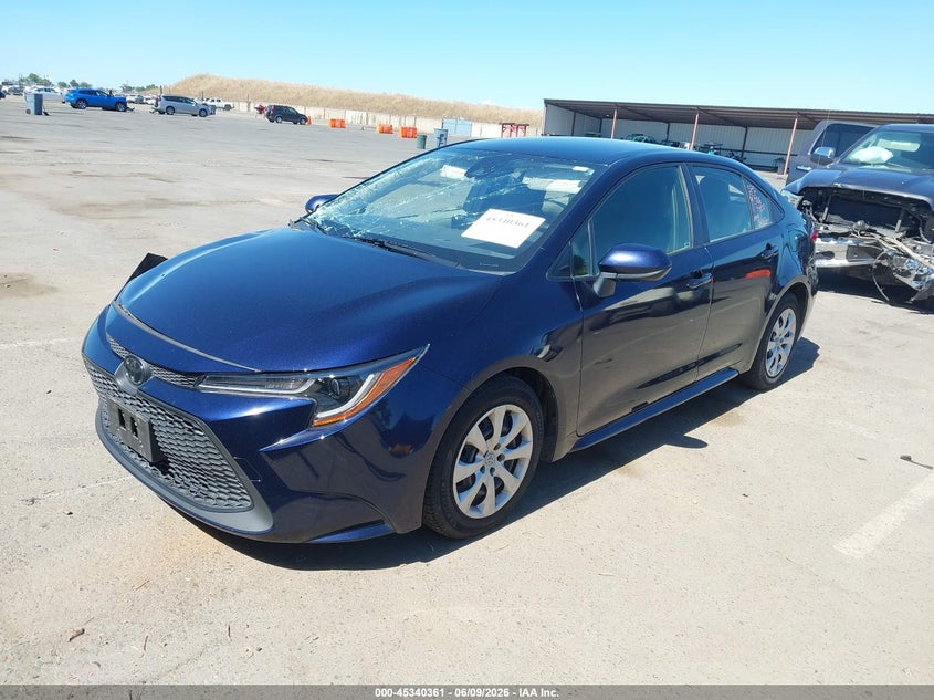 2021 Toyota Corolla VIN JTDEPMAEXMJ145260 IAAI salvage auction — RIGHT SIDE, Salvage (California), sold $2,950 on 2026-07-15 (photo 2)