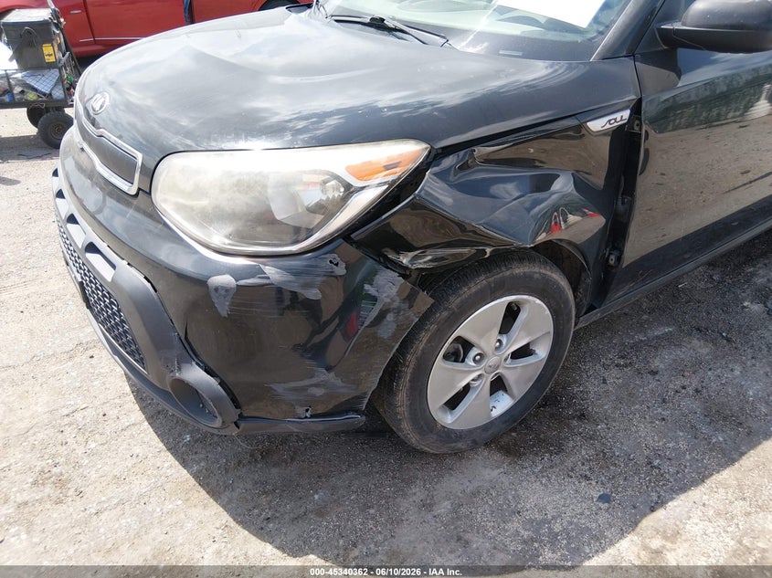 2016 Kia Soul VIN KNDJN2A27G7397516 IAAI salvage auction — LEFT FRONT, Salvage (Oklahoma), sold $650 on 2026-07-17 (photo 6)