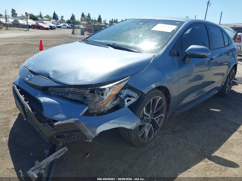 2021 Toyota Corolla VIN JTDS4MCE3MJ060740 IAAI salvage auction — FRONT & REAR, Salvage (California), sold $4,975 on 2026-07-14 (photo 2)